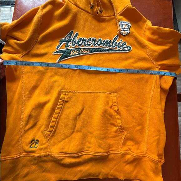 Vintage Abercrombie & Fitch “Ski Club / Search & Rescue 28” Pullover Hoodie Y2K - Picture 2 of 9